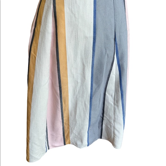 ASOS One Shoulder Ruffle Striped Dress - Picture 6 of 16